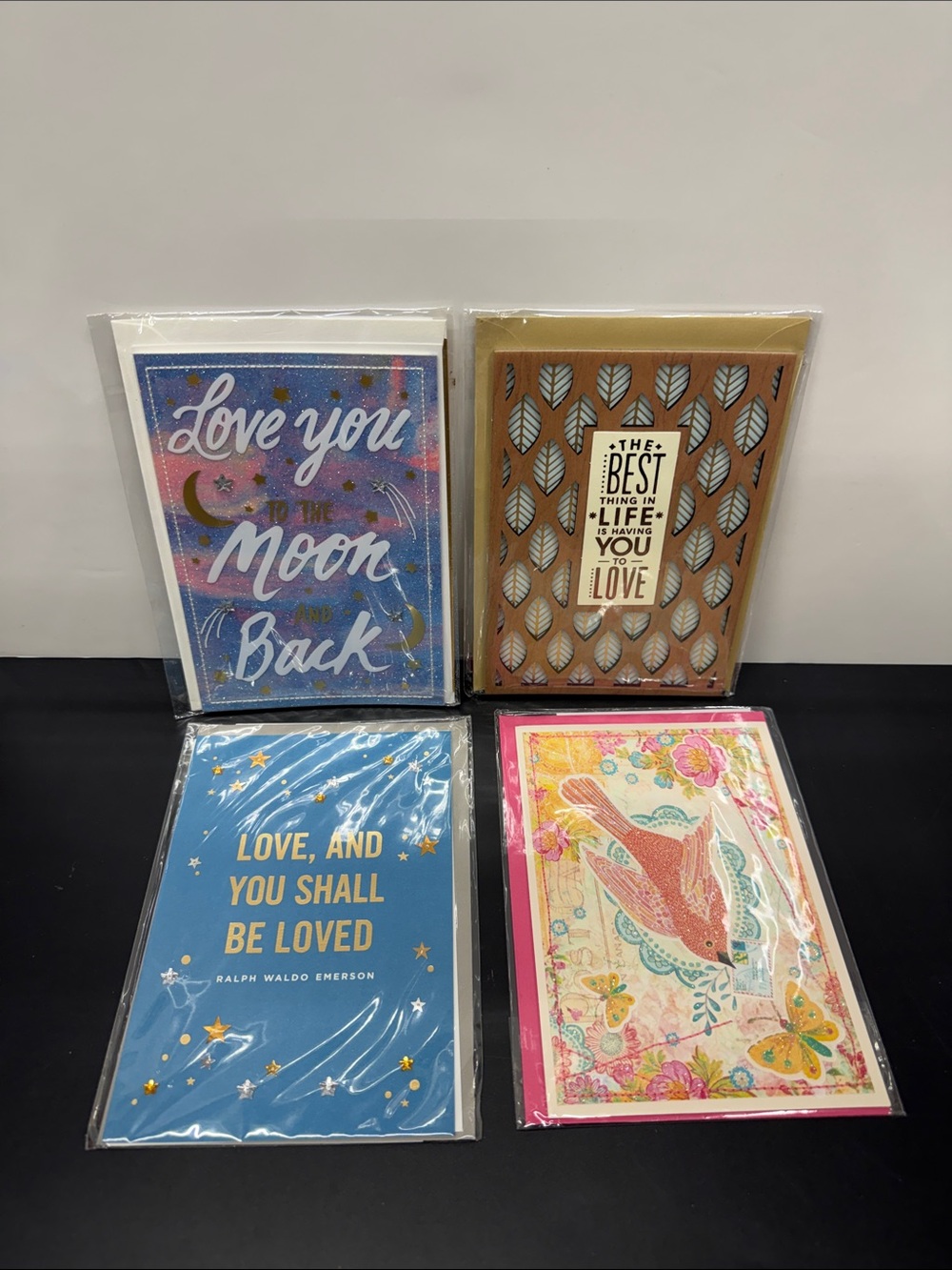 Hallmark Assorted Greeting Cards - Blue, Pink, Gold, Brown, White